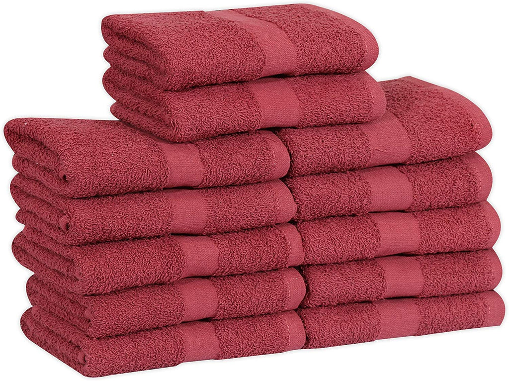 Salon Towels (12-Pack- 16x27 inches) -100% Rinspun Cotton- Gym-Salon-Spa Hand Towel 3 lb/dz - Maz Tex Supply