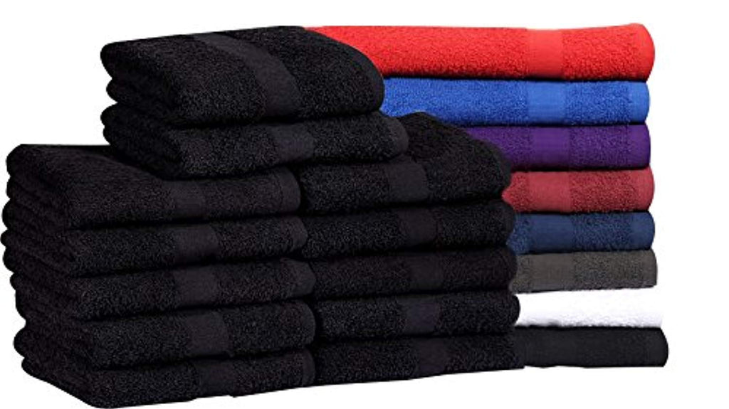 Cotton Salon Towels (16x27 inches) - Soft Absorbent Quick Dry Gym-Salon-Spa Hand Towel - Maz Tex Supply