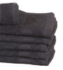 Image of 12 Premium Quality Washcloths (Black -13x13 inches ) 1.5 lb/dz - Maz Tex Supply