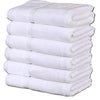 Image of Premium Bath Towel (24 x 50 Inch- White ) 100% Cotton High Absorbency - Maz Tex Supply