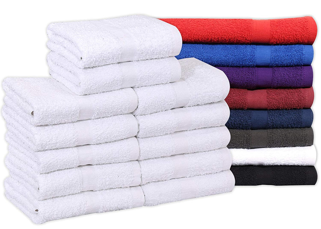 Cotton Salon Towels (16x27 inches) - Soft Absorbent Quick Dry Gym-Salon-Spa Hand Towel - Maz Tex Supply