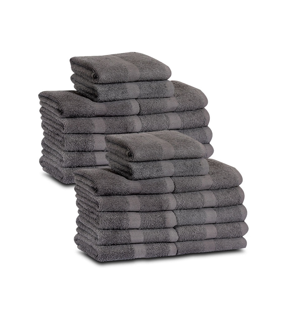 Cotton Bleach Proof Hand Towels (12-Pack,16x27 inches) Salon Towels Gym Towels 3 lb/dz - Maz Tex Supply