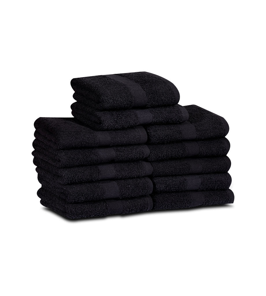 Cotton Bleach Proof Hand Towels (12-Pack,16x27 inches) Salon Towels Gym Towels 3 lb/dz - Maz Tex Supply