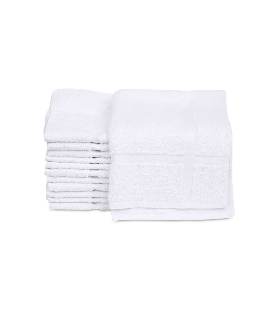 12 New Cotton Economy Bath Mats (White,18"x25", 6lb/dz) Fast Drying Commercial Grade Bath Rugs - Maz Tex Supply