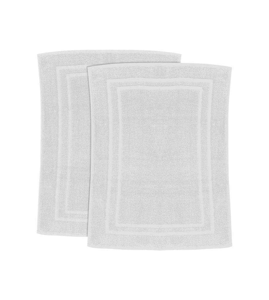 2 Pack Premium Hotel Bath Mats Large (White, 22X34) 10lb/dz - Maz Tex Supply