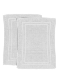 2 Pack Premium Hotel Bath Mats Large (White, 22X34) 10lb/dz - Maz Tex Supply