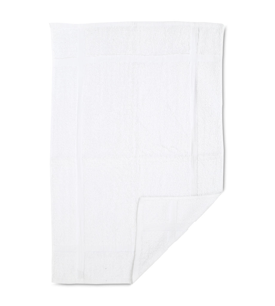 Hotel Bath Mats (20"X30", White, 7lb/dz) 100%  Cotton - 1 Unit= 5 Dozen Case Pack 7 lb/dz - Maz Tex Supply
