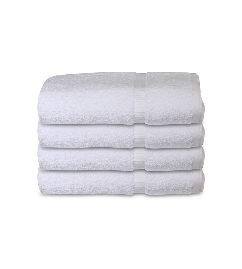 12 White Premium Bath Towel ( 27x54- 17 lb/dz) 100% Ring-Spun Cotton - Maz Tex Supply