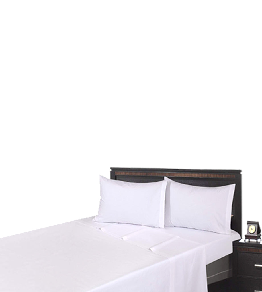 6 Pack White PolyCotton Fitted Sheets T-200 Hotel Quality - Maz Tex Supply
