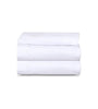 Image of 6 Pack White Flat Bed Sheets T-200-PolyCotton -  Hotel Quality - Maz Tex Supply