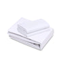 Image of 1 Pack White Flat Bed Sheets T-200-PolyCotton - Hotel Quality - Maz Tex Supply