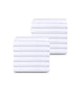 Image of Poly-Cotton Flat Bed Sheets Tone n Tone White T-250 Hotel Quality - 1 Unit=2 Dozen Case Pack - Maz Tex Supply