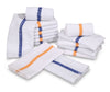 Image of 24 Dozen Case Pack Blue Stripe 16"x19" Restaurant Bar Mops Kitchen Towels