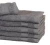 Image of 12 Premium Quality Washcloths (Grey -13x13 inches ) 1.5 lb/dz - Maz Tex Supply