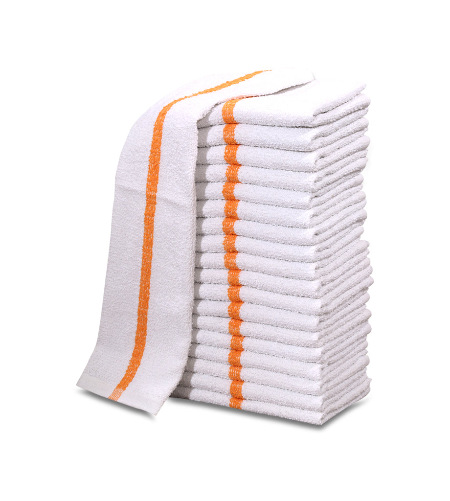 60 New 100% Cotton White 16"x19" Restaurant Bar Mops Kitchen Towels - Maz Tex Supply