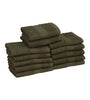 Image of Salon Towels (12-Pack- 16x27 inches) -100% Rinspun Cotton- Gym-Salon-Spa Hand Towel 3 lb/dz - Maz Tex Supply