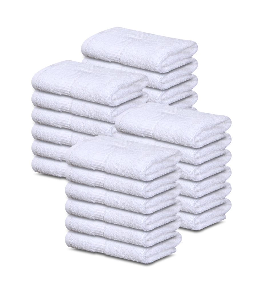 Premium Quality Hand Towel (16"X27") Dobby Border- 10 Dozen Case Pack =1 Unit 3 lb/dz - Maz Tex Supply