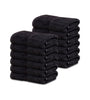 Image of 12 Premium Hotel Quality Large Hand Towels ( Black -16x30 inches) - 4lb/dz - Maz Tex Supply