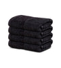 Image of 12 Premium Hotel Quality Large Hand Towels ( Black -16x30 inches) - 4lb/dz - Maz Tex Supply