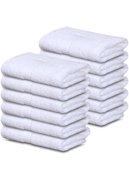 Premium Quality Hand Towel (16"X27") Dobby Border- 10 Dozen Case Pack =1 Unit 3 lb/dz - Maz Tex Supply