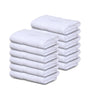 Image of 12 Premium Quality 100% Rinspun Cotton Hand Towels ( 16" x 27"- White) -3 lb /dz - Maz Tex Supply