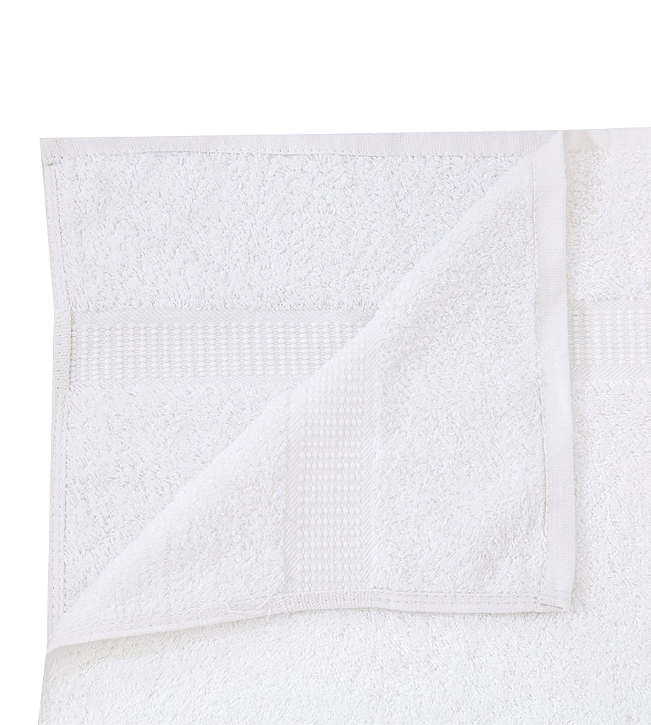 4-Pack White Towels (16"x30") 100% RingSpun Cotton 4 lb/dz - Maz Tex Supply
