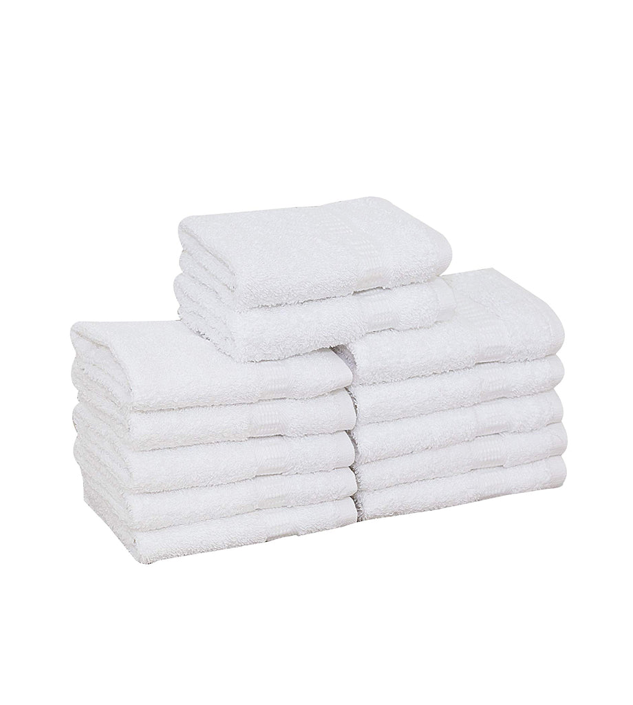 4-Pack White Towels (16"x30") 100% RingSpun Cotton 4 lb/dz - Maz Tex Supply