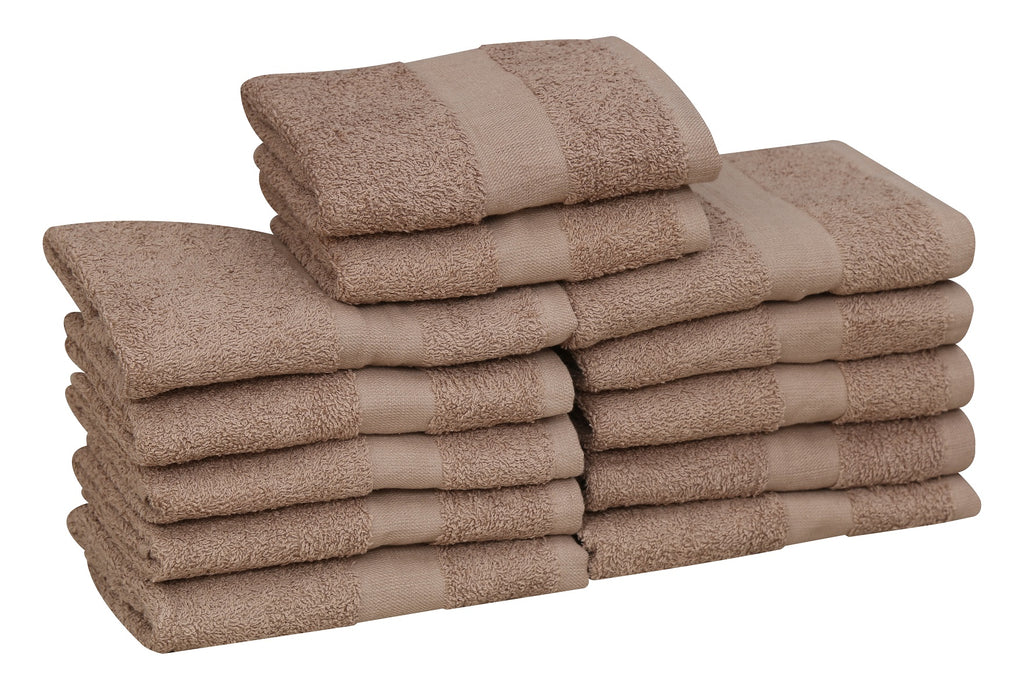 Salon Towels (12-Pack- 16x27 inches) -100% Rinspun Cotton- Gym-Salon-Spa Hand Towel 3 lb/dz - Maz Tex Supply