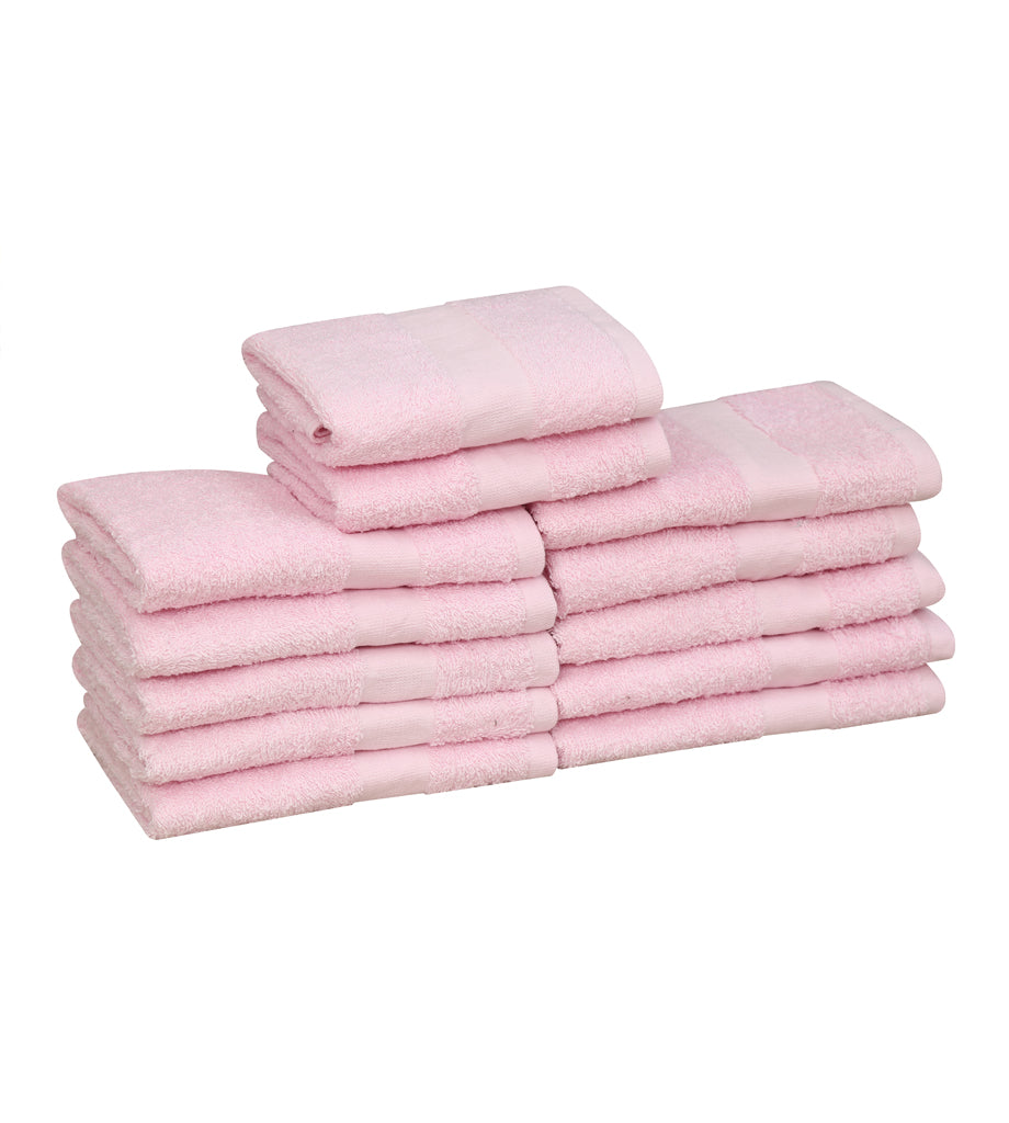 Salon Towels (12-Pack- 16x27 inches) -100% Rinspun Cotton- Gym-Salon-Spa Hand Towel 3 lb/dz - Maz Tex Supply