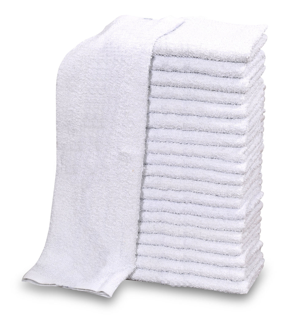 24 Dozen Case Pack White 16"x19" Restaurant Bar Mops Kitchen Towels
