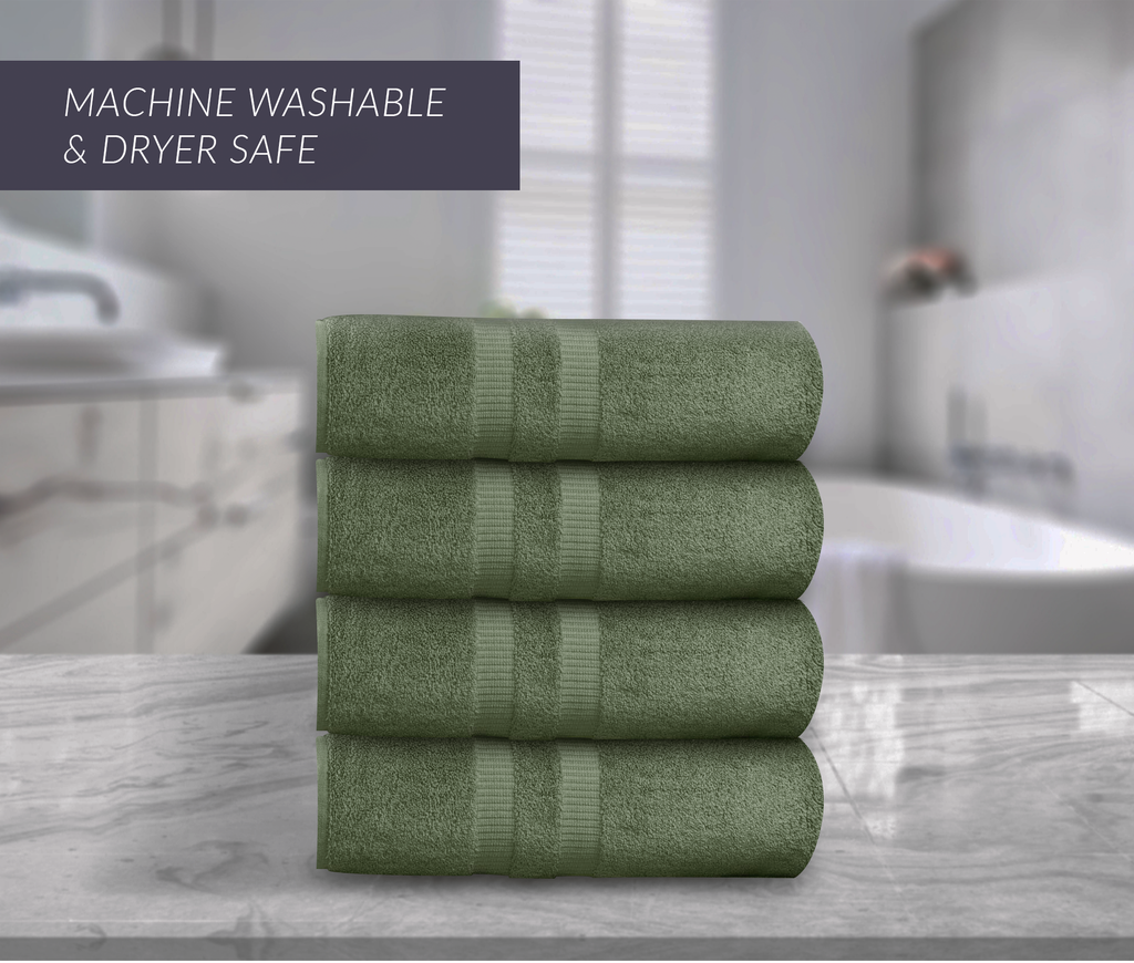 4 Pack Premium Ringspun Cotton Bath Sheets ( 30x60 Inch) Luxury Bath Towel 20 lb/dz