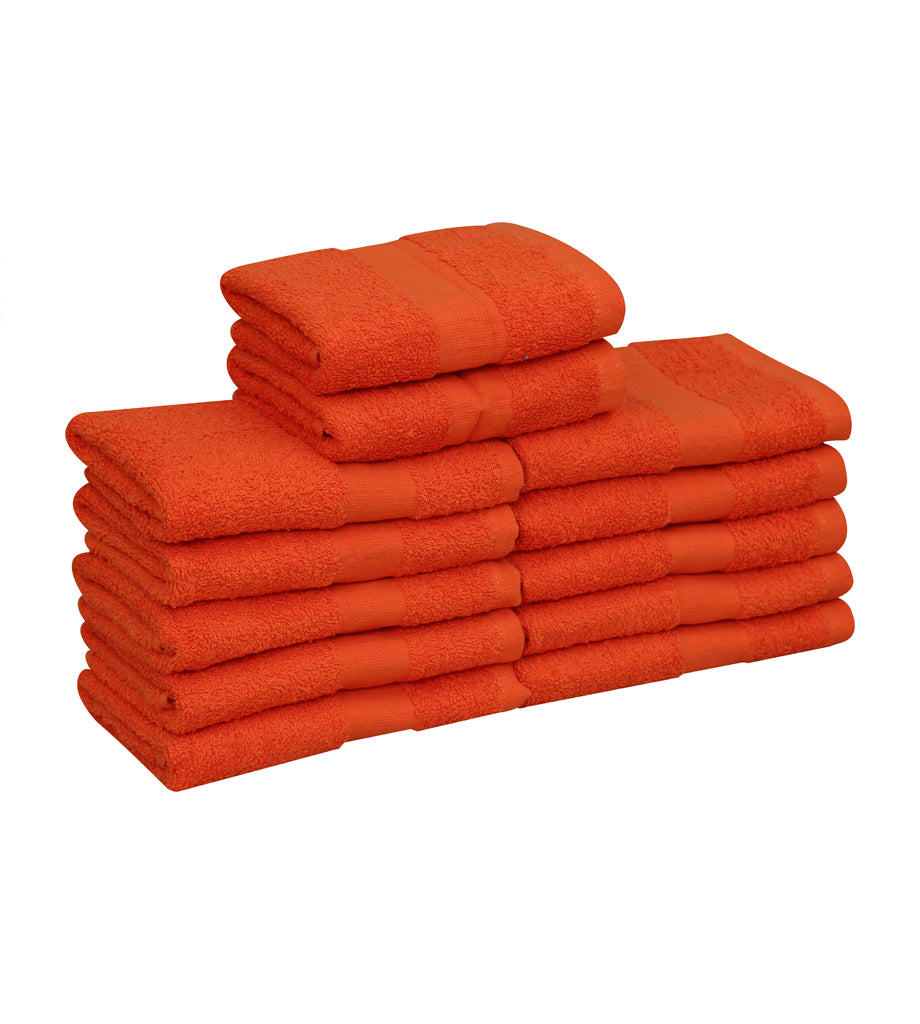 Salon Towels (12-Pack- 16x27 inches) -100% Rinspun Cotton- Gym-Salon-Spa Hand Towel 3 lb/dz - Maz Tex Supply