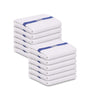 Image of 12 Pack Blue Stripe Pool Towels (24"x 50"- White) Pure Cotton 10 lb/dz - Maz Tex Supply