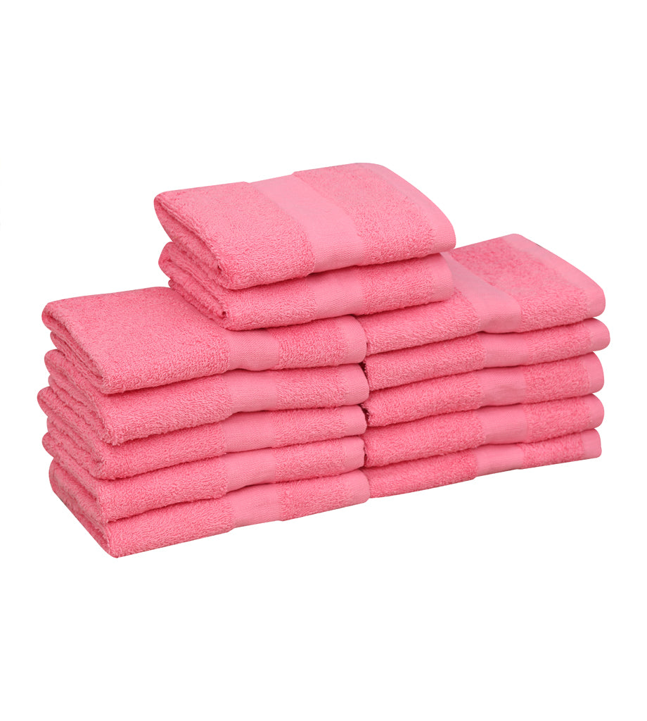 Salon Towels (12-Pack- 16x27 inches) -100% Rinspun Cotton- Gym-Salon-Spa Hand Towel 3 lb/dz - Maz Tex Supply