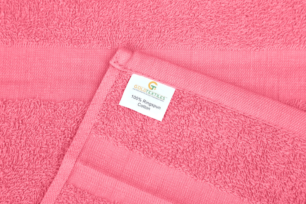 Salon Towels (12-Pack- 16x27 inches) -100% Rinspun Cotton- Gym-Salon-Spa Hand Towel 3 lb/dz - Maz Tex Supply