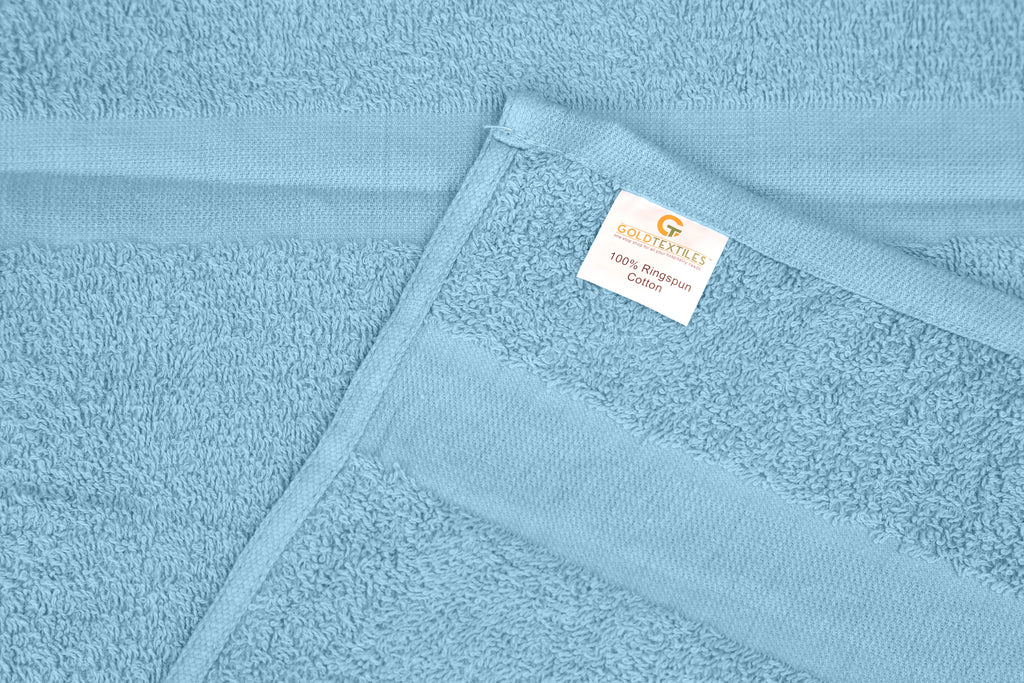 Salon Towels (12-Pack- 16x27 inches) -100% Rinspun Cotton- Gym-Salon-Spa Hand Towel 3 lb/dz - Maz Tex Supply