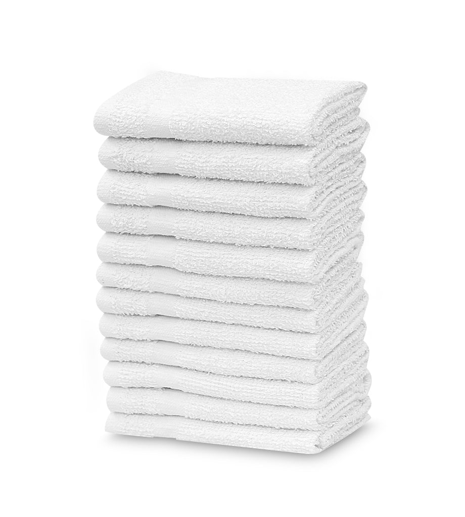 Wash Cloth Kitchen Towels,100% Natural Cotton (12"x12")  Commercial Grade- 1 Unit =40 Dozen case Pack 1 lb/dz - Maz Tex Supply