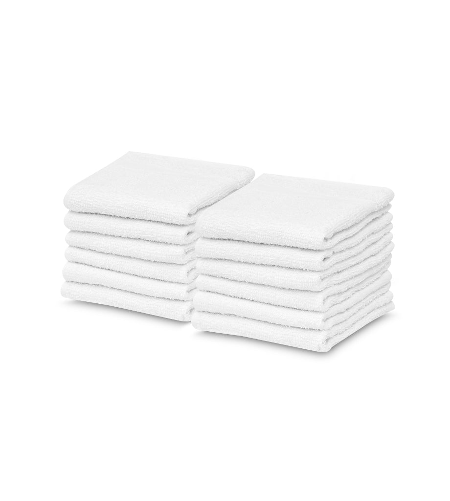 Wash Cloth Kitchen Towels,100% Natural Cotton (12"x12")  Commercial Grade 1 lb/dz - Maz Tex Supply