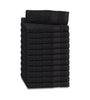 Image of 12 Premium Quality Washcloths (Black -13x13 inches ) 1.5 lb/dz - Maz Tex Supply