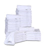 Image of 12 Premium Quality Washcloths (White -13x13 inches ) 1.5 lb/dz - Maz Tex Supply