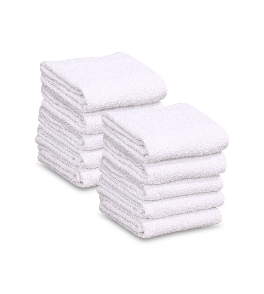 36 New 100% Cotton White 16"x19" Restaurant Bar Mops Kitchen Towels - Maz Tex Supply
