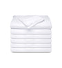 Image of 12 Pack PolyCotton - White Flat Bed Sheets T-250 Hotel Quality - Maz Tex Supply