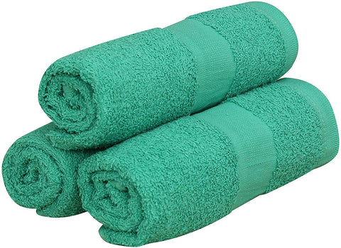 Salon Towels (12-Pack- 16x27 inches) -100% Rinspun Cotton- Gym-Salon-Spa Hand Towel 3 lb/dz - Maz Tex Supply