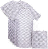 Image of 6 Pack Cotton Blend Hospital Gown, Back Tie, 45" Long & 61" Wide, Patient Gowns Comfortably Fits Sizes up to 2XL