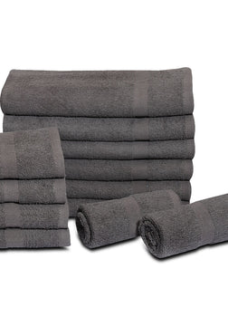 Cotton Bleach Proof Hand Towels (12-Pack,16x27 inches) Salon Towels Gym Towels 3 lb/dz