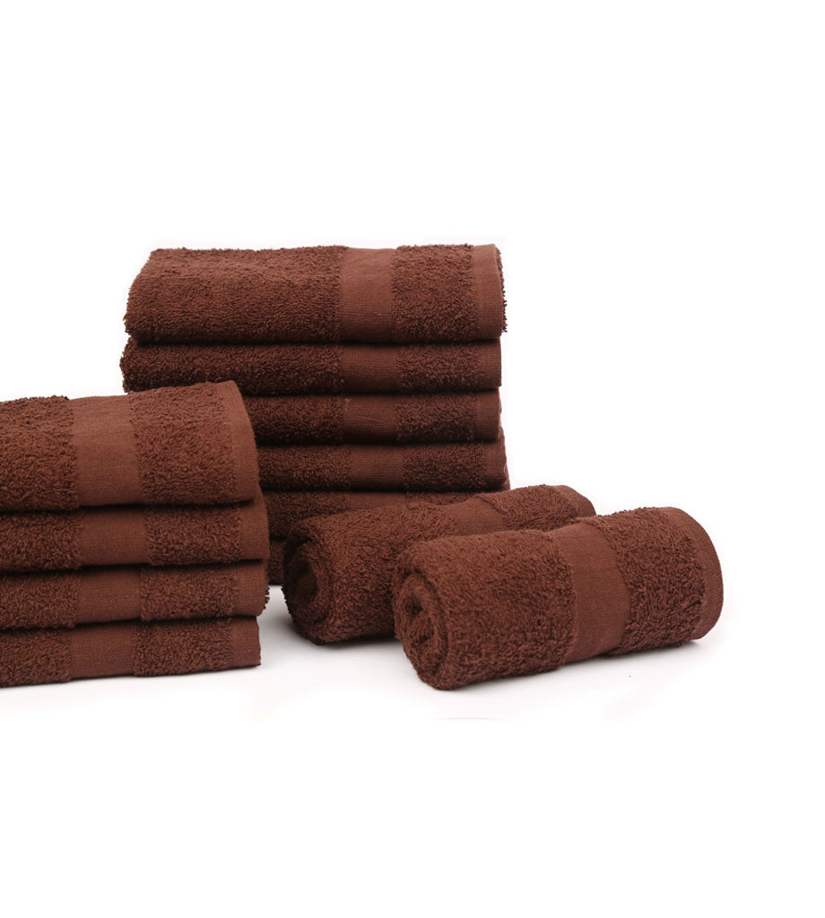 Cotton Bleach Proof Hand Towels (12-Pack,16x27 inches) Salon Towels Gym Towels 3 lb/dz - Maz Tex Supply