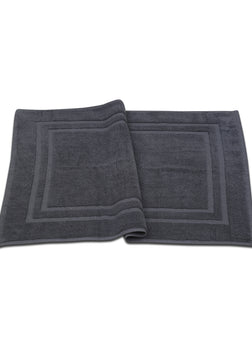 Bath Mat - (2 Pack - Grey -22x34 Inch) - 100 % Ringspun Cotton 10 lb/dz