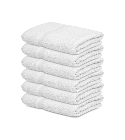 12 Bath Towel (24"x 50"- White) 100% Soft Cotton Easy Care-Resort,Hotels/Motels,Gym use 10 lb/dz - Maz Tex Supply
