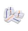 Image of 24 Dozen Case Pack  Blue Stripe 16"x19" Restaurant Bar Mops Kitchen Towels 100% Cotton - Maz Tex Supply