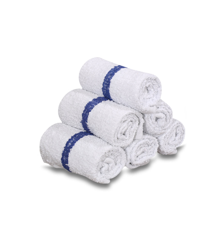 12 New 100% Cotton White 16"x19" Restaurant Bar Mops Kitchen Towels ~ - Maz Tex Supply